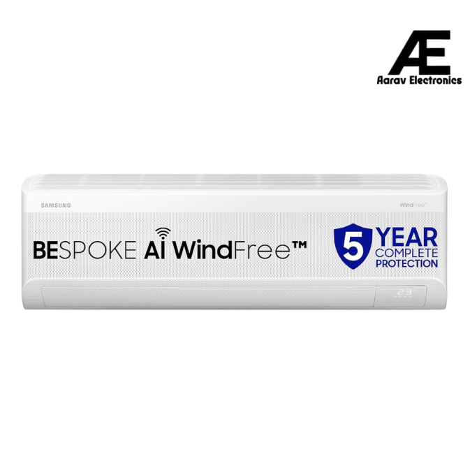 Samsung 1.5 Ton 3 Star Windfree AI Inverter Smart Split AC (WiFi, Energy Saving, Voice Control, Powerful Cooling, Copper, Digital Inverter, 4 Way swing, Convertible, BESPOKE AI AR60F19D1XWNNA)