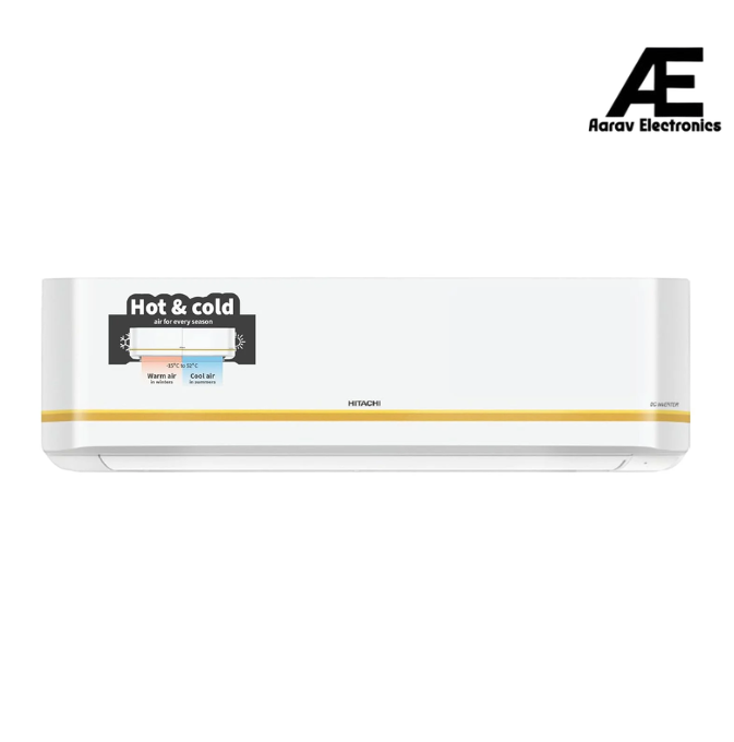 Hitachi 1.8 Ton 4 Star, Hot & Cold Inverter Split AC with Expandable Technology (100% Copper, Dust Filter, 4100X HP RMRG422HFXO, White)