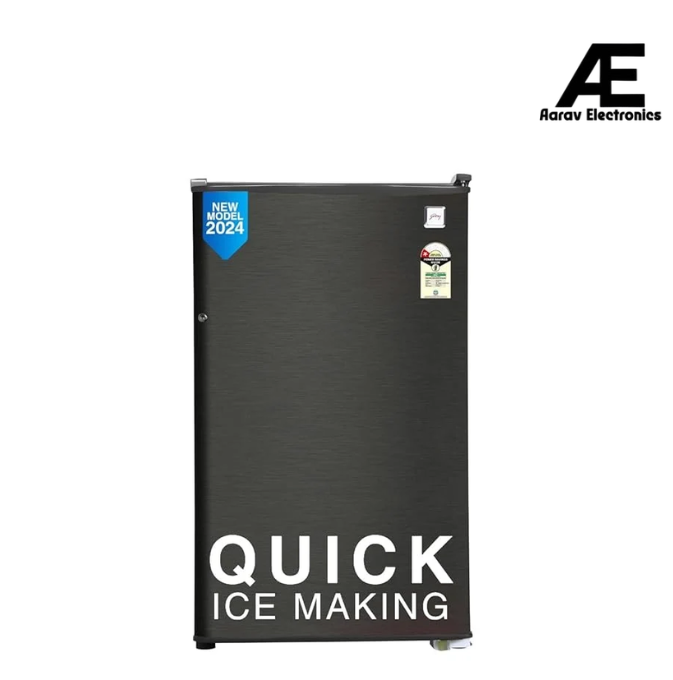Godrej 97 L 1 Star Direct Cool Single Door Refrigerator With Jumbo Vegetable Tray (RD CHAMP 114A WPF FS ST, Fossil Steel) Visit the Godrej Store