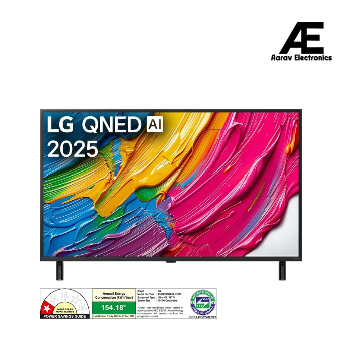 LG 108cm (43 Inch) QNED 8BA 4K UHD Smart TV (2025 Model) | α7 AI Processor Gen8 | Filmmaker Mode | Dolby Atmos | webOS 25