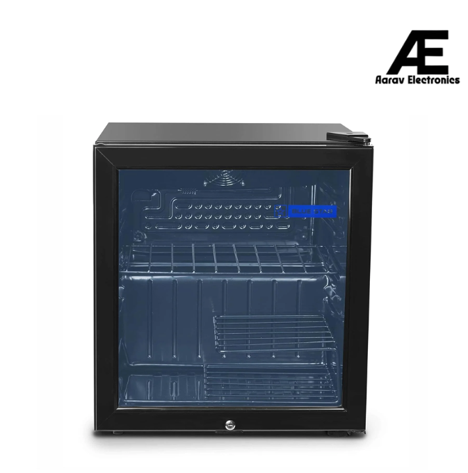 Blue Star VC65D Automatic Single Door Visi Cooler (55 Ltrs, 3 Shelves, Black)