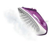 Philips EasySpeed Plus Steam Iron with Durable Ceramic Soleplate, Drip-stop System, Triple Precision Tip, Calc-clean Slider (Purple, GC2147/30)