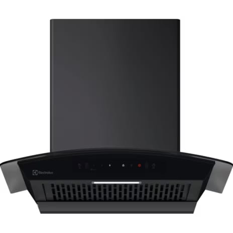 Electrolux 60 cm Wall Mounted Chimney Touch controls (ECC6841GB,Black, 223 (Sq.ft) Area Coverage)