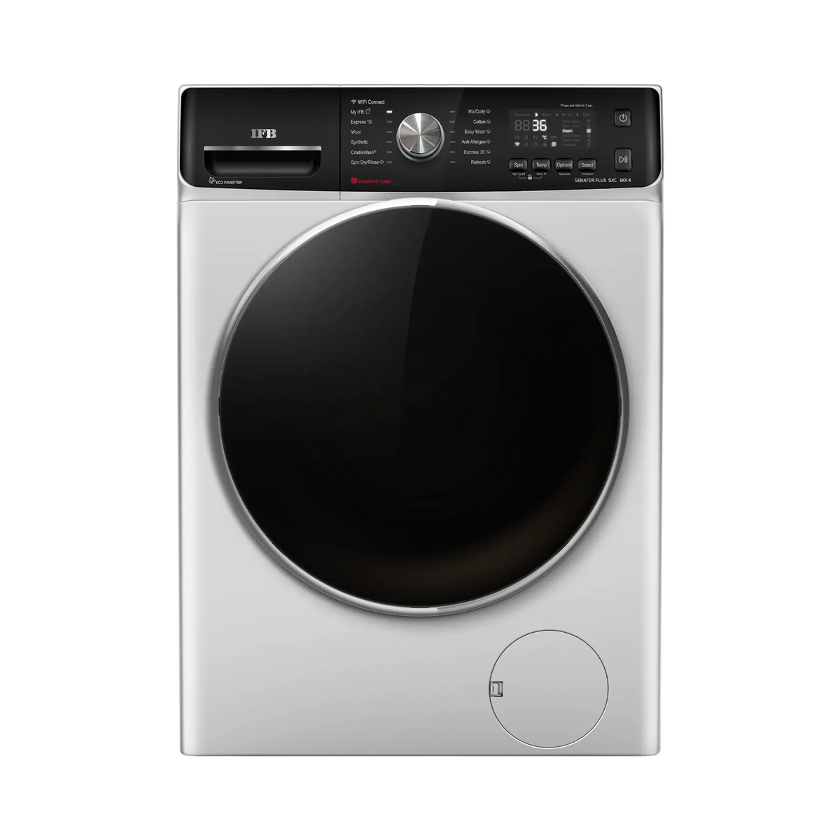 IFB Senator Plus SXC 8014 SSL Front Load Washing Machine 8 kg | 1400 rpm | Rich Silver