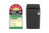 LG 7.5Kg 5 Star Fully Automatic Top Load Washing Machine with Smart Inverter Motor, In-built Heater & Middle Black (T75VBMB1S)