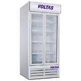 Voltas 988 Liter Double Door Visi Cooler with Self-closing glass door, 10 adjustable shelves and Lock and Drain for easy cleaning, White, VC GT 1000 DDV (5410752) (Open Box / Without Box)