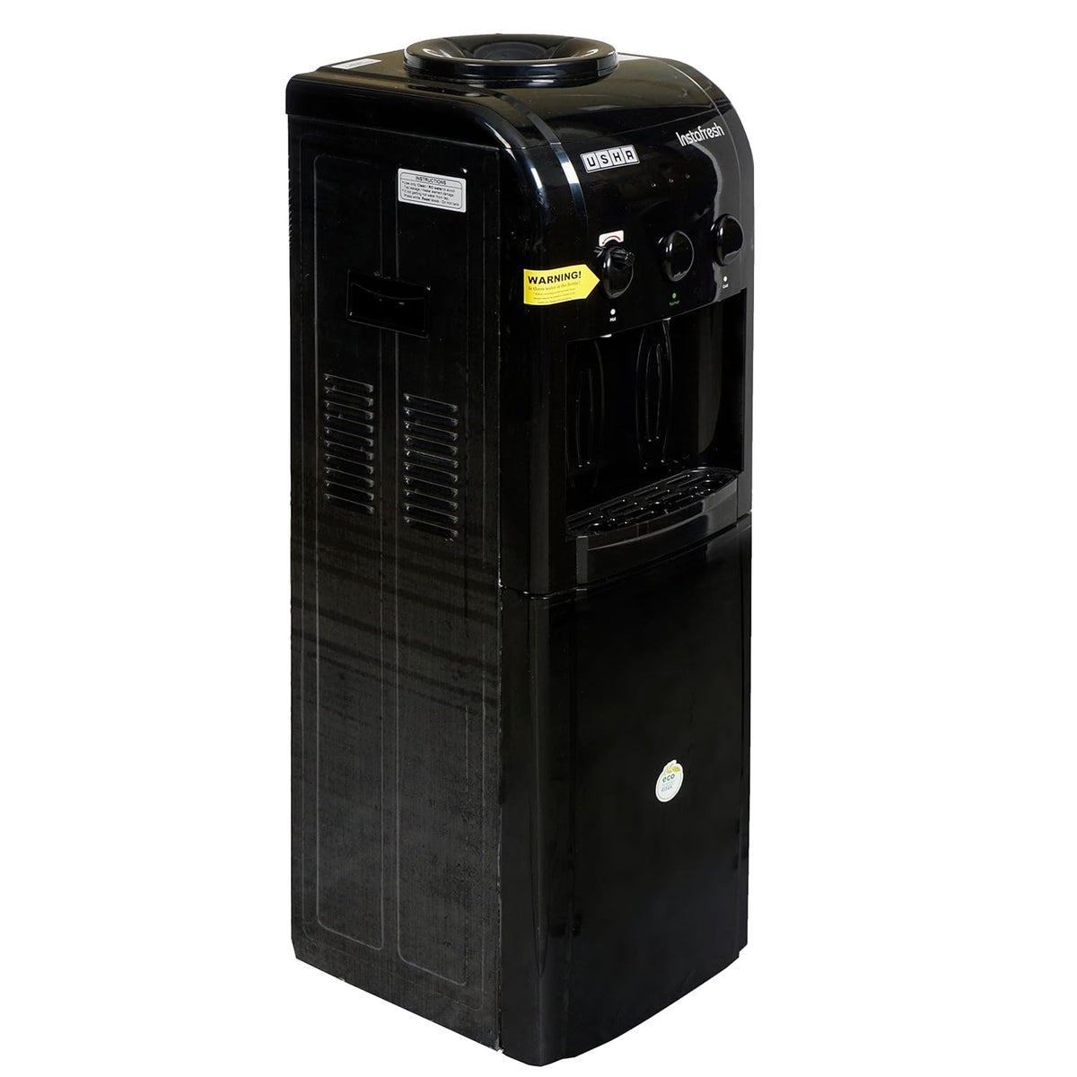 USHA INSTAFRESH FS Jet Black 3 TAP (63HNCFSBL3FIFMV) Without Cooling Cabinate-Bottled Black Water Dispenser