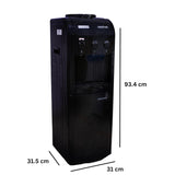 USHA INSTAFRESH FS Jet Black 3 TAP (63HNCCCBL3FIFMV) with Cooling Cabinate-Bottled Water Dispenser, 18 litres