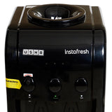 USHA INSTAFRESH FS Jet Black 3 TAP (63HNCFSBL3FIFMV) Without Cooling Cabinate-Bottled Black Water Dispenser