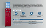 USHA Instafresh Floor Standing Water Dispenser ( Red Wine)