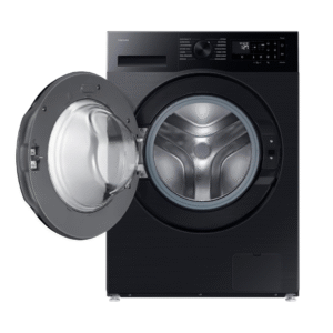 Samsung 12 kg, 5 Star, AI Ecobubble, Super Speed, Wi-Fi, Hygiene Steam with Inbuilt Heater, Digital Inverter, Fully-Automatic Front Load Washing Machine (WW12DG5B24ABTL, Black)