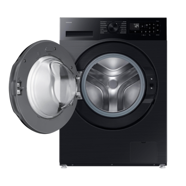 Samsung 12 kg, 5 Star, AI Ecobubble, Super Speed, Wi-Fi, Hygiene Steam with Inbuilt Heater, Digital Inverter, Fully-Automatic Front Load Washing Machine (WW12DG5B24ABTL, Black)