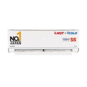Panasonic 1.5 Ton 3 Star Hot & Cold Inverter Split AC (Higher Airflow, -7~55 Deg. C Operation, Copper Condenser, 7in1 Convertible, 2-Way Swing, PM 0.1 Filter, CS/CU-EZ18BKYF, White)