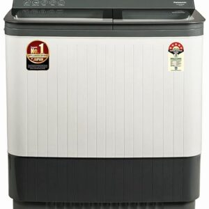 Panasonic 10 kg 5 Star Semi-Automatic Glass Lid Top Loading Washing Machine with Powerful Motor (NA-W100H6HRB, Grey, Active Foam System)