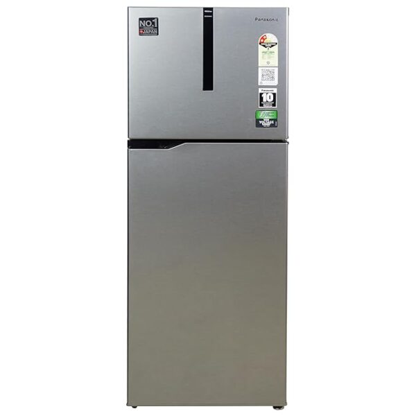 Panasonic 260 L Double Door 2 Star AI Enabled Inverter Technology Frost Free Refrigerator (NR-TH272BVHN, Electric Grey, Jumbo Fresh Vegetable Basket,2023 Model)
