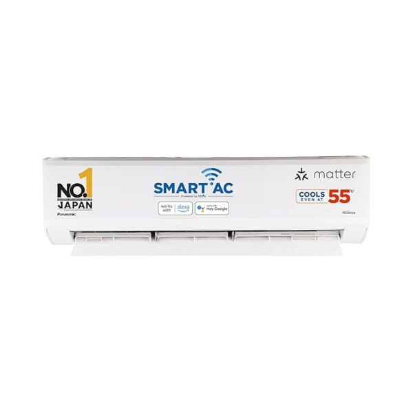 Panasonic WU 7 in 1 Convertible 1 Ton 3 Star Inverter Split Smart AC with Voice Assistant (2025 Model, Copper Condenser, CS/CU-WU12BKYFM