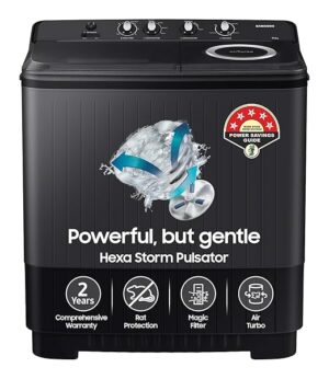 Samsung 11.5 Kg Semi-Automatic Top Load Washing Machine Appliance (WT11A4260GD/TL,Dark Gray)