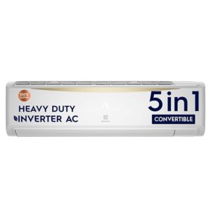 Electrolux 1.5 Ton 5 Star Convertible Inverter Split Air Conditioner (AC), Copper, PM2.5 Filter & Plasma, 360Â° Cooling, I-Feel Tech, Anti-Corrosion & R32, White & Gold, UltimateHome 500, ESV185C3NA