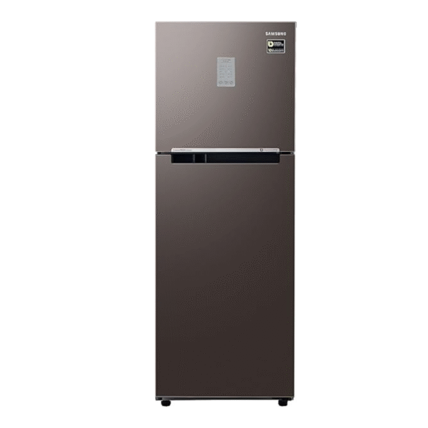 Samsung 236 L, 2 Star, Bespoke Convertible, Digital Inverter with Display, Frost Free Double Door Refrigerator (RT28CB732C2/HL, Cotta Steel Charcoal, 2023 Model)