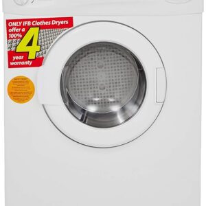 IFB 5.5 Kg Fully-Automatic Front Load Dryer (Turbo Dry, All Weather Drying, White)