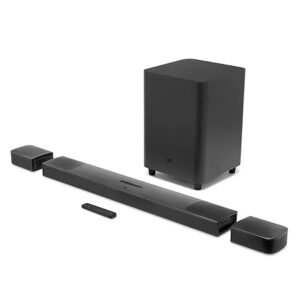 JBL Bar 9.1, Truly Wireless Home Theatre with Dolby AtmosÂ® and DTS:Xâ„¢ 3D Sound, 9.1 Channel 4K Ultra HD Pass-Through with Dolby Vision, HDMI ARC, Bluetooth, Built-in Chromecast & AirPlay 2 (820W)