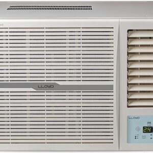Lloyd 1.0 Ton 2 Star Fixed Speed Window AC (Copper, White with Silver Deco Strip, GLW12C2YWSEW)