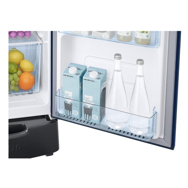 Samsung 183 L, 5 Star, Digital Inverter, Direct-Cool Single Door Refrigerator (RR20D2825CU/NL, Camellia Blue, Base Stand Drawer) - Image 9