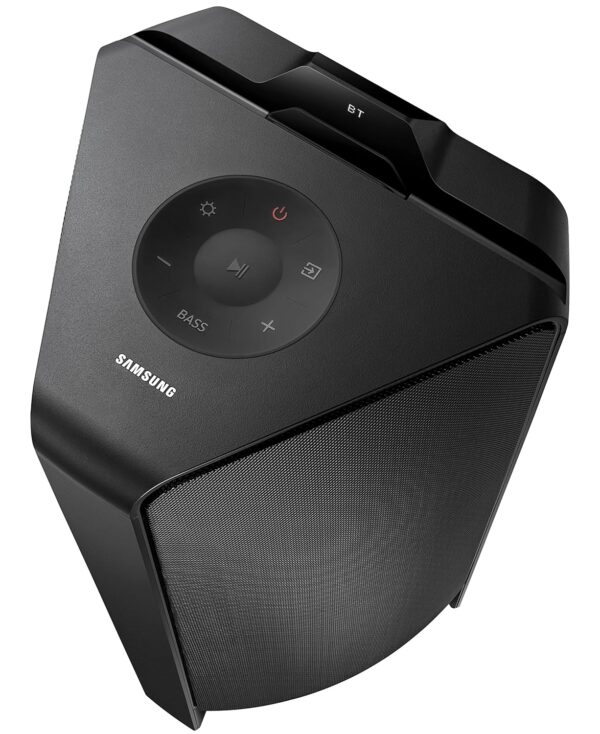 Samsung {MX-T70/XL) Sound Tower High Power Audio, Floor Standing Speaker, Bi-Directional Sound, Water Resistant, Party Lights, Bluetooth Multi-Connection, USB Music Playback (Black) - Image 6
