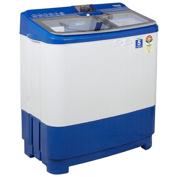 Panasonic 7 Kg Semi-Automatic Top Loading Washing Machine (NA-W70H6ARB, Blue), 2023 Model, - Image 2