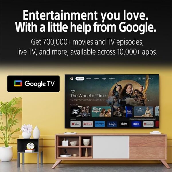 Sony 139 cm (55 inches) BRAVIA 7 4K Ultra HD AI Smart Mini LED Google TV K-55XR70 (Black) - Image 16