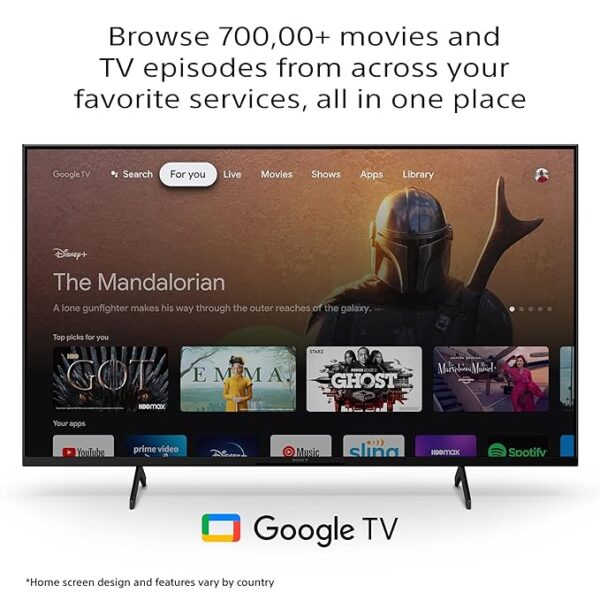 Sony Bravia 126 cm (50 inches) 4K Ultra HD Smart LED Google TV KD-50X80K (Black) - Image 9