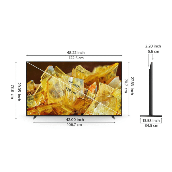 Sony Bravia 139 cm (55 inches) XR Series 4K Ultra HD Smart Full Array LED Google TV XR-55X90L (Black) - Image 2