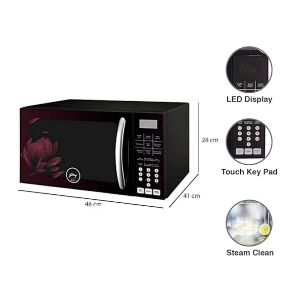 Godrej 25 L Convection Microwave Oven (GME 725 CF2 PZ, Purple Petals) - Image 7