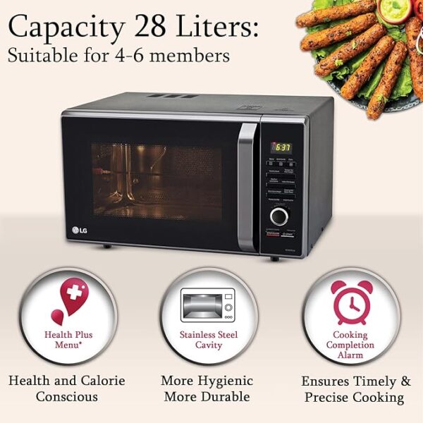 LG 28 L Convection Microwave Oven (MC2887BFUM, Black) - Image 10