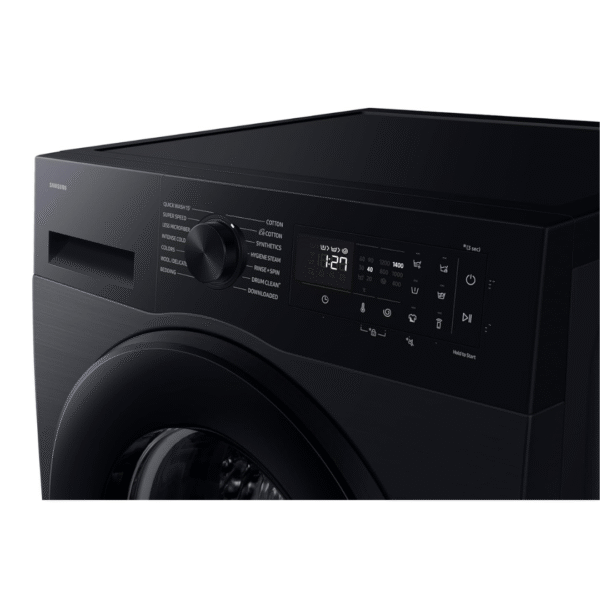 Samsung 12 kg, 5 Star, AI Ecobubble, Super Speed, Wi-Fi, Hygiene Steam with Inbuilt Heater, Digital Inverter, Fully-Automatic Front Load Washing Machine (WW12DG5B24ABTL, Black) - Image 3