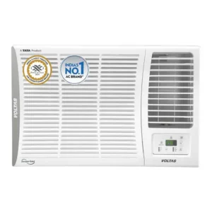 Voltas 1.5 Ton 5 Star Inverter Window AC | 100% Copper | Instant Cooling | Turbo Cooling | Anti Dust Filter | Sleep Mode (185V Vertis Elite-A, White)
