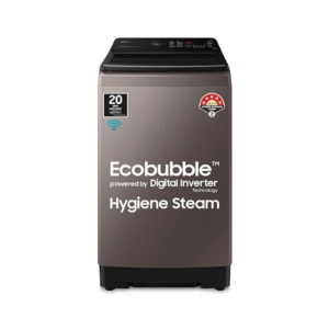 Samsung 10 Kg '5 star Ecobubbleâ„¢ Wi-Fi Inverter Fully Automatic Top Load Washing Machine (WA10BG4686BRTL, Rose Brown), Bubble Storm & Super Speed technology