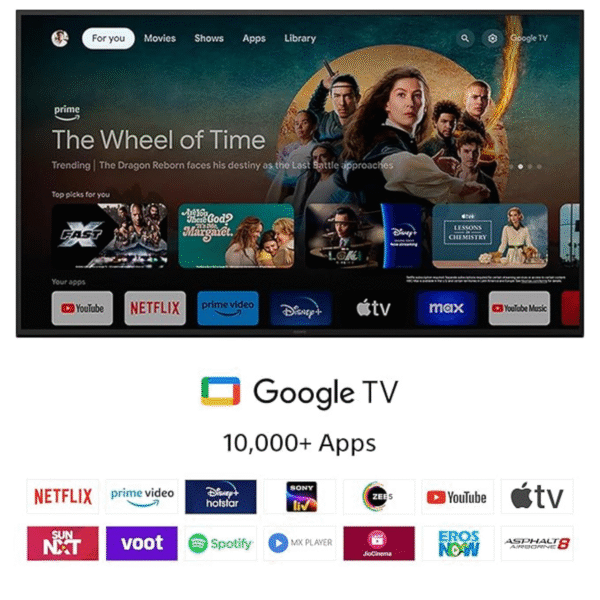 Sony 139 cm (55 inches) BRAVIA 2 4K Ultra HD Smart LED Google TV K-55S25 (Black) - Image 3