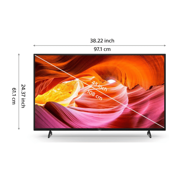 Sony Bravia 108 cm (43 inches) 4K Ultra HD Smart LED Google TV KD-43X75K (Black) (2022 Model) | with Alexa Compatibility - Image 3