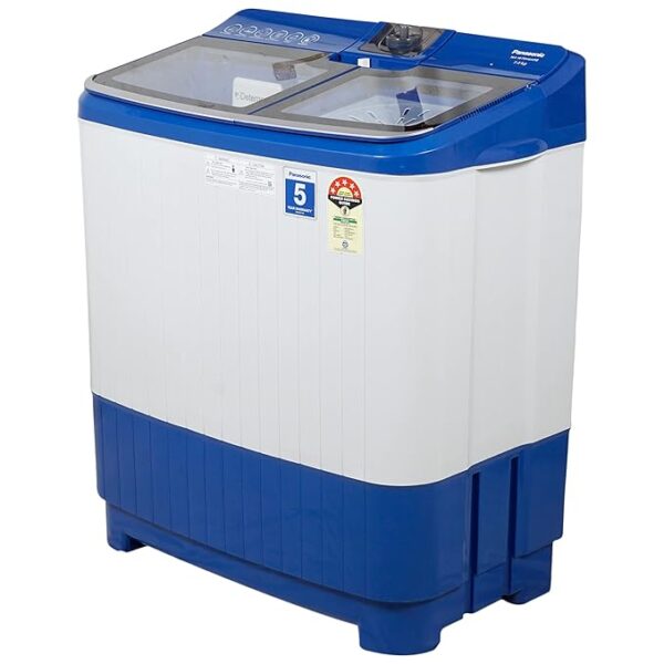 Panasonic 7 Kg Semi-Automatic Top Loading Washing Machine (NA-W70H6ARB, Blue), 2023 Model, - Image 3