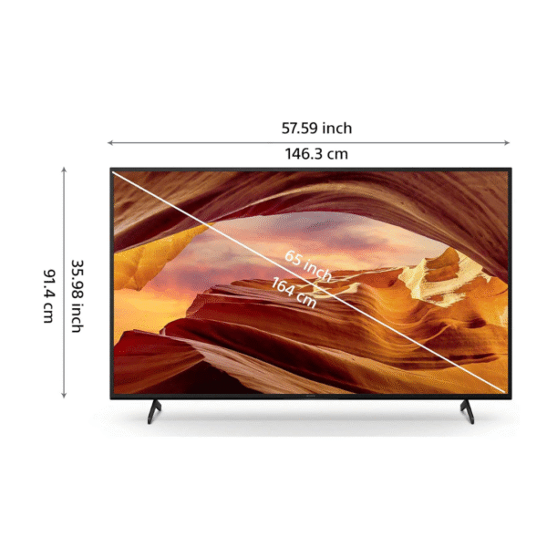 Sony Bravia 139 cm (55 inches) 4K Ultra HD Smart LED Google TV KD-55X75L (Black) - Image 2