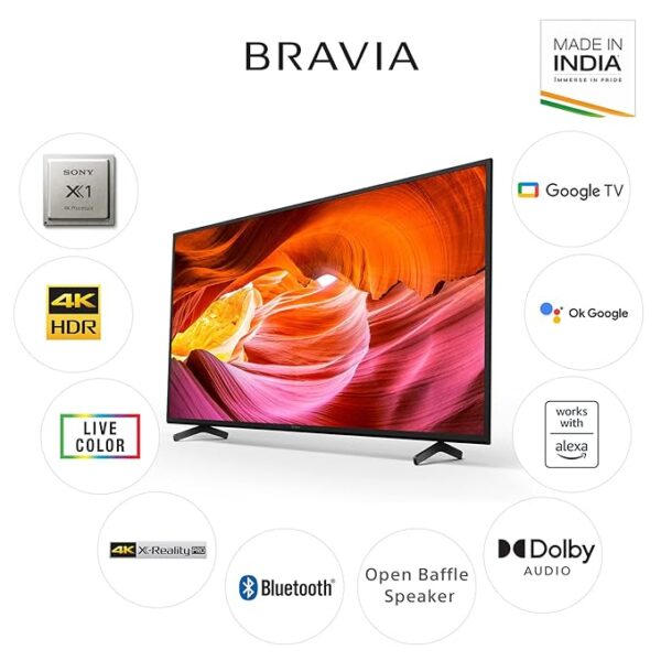 Sony Bravia 108 cm (43 inches) 4K Ultra HD Smart LED Google TV KD-43X75K (Black) (2022 Model) | with Alexa Compatibility - Image 12