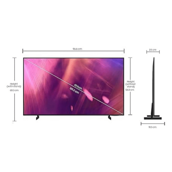 Samsung 109 cm (43 inches) 4K Ultra HD Smart LED TV UA43AU9070ULXL (Black) (2021 Model) - Image 12