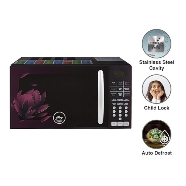 Godrej 25 L Convection Microwave Oven (GME 725 CF2 PZ, Purple Petals) - Image 6