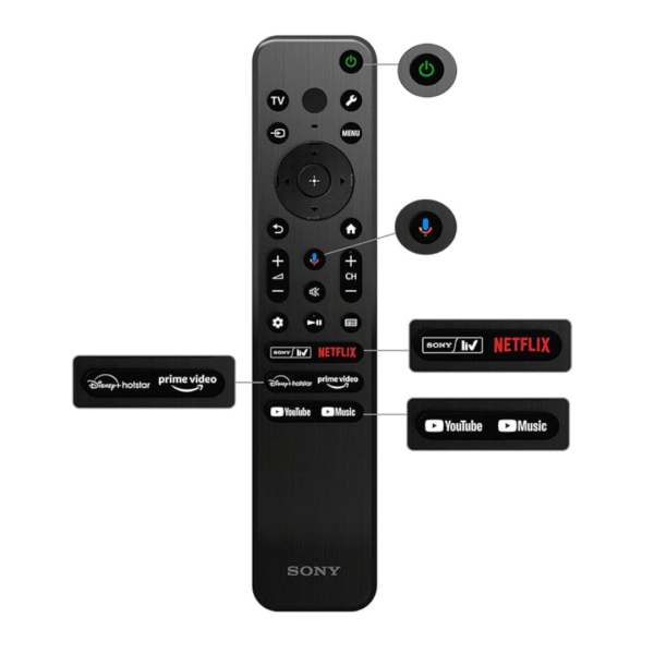 Sony Bravia 139 cm (55 inches) 4K Ultra HD Smart LED Google TV KD-55X75L (Black) - Image 3