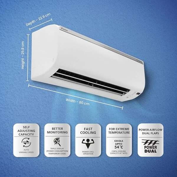 Daikin 1 Ton 5 Star Inverter Split AC (Copper, PM 2.5 Filter, 2022 Model, FTKR35U, White) - Image 5