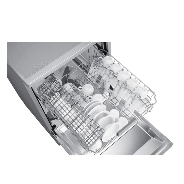 Samsung 13 Place Setting Freestanding Dishwasher with Intensive Wash (DW60M6043FS/TL, Stainless Steel, Hygiene Clean, Height Adjustable Rack) - Image 8