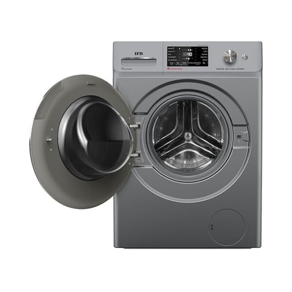 IFB 8 Kg 5 Star Front Load Washing Machine 2X Power Steam (SENATOR MSN 8012K, 1200 RPM, 2024 Model, Metallic Silver, Touch Control + Knob In-built Heater, 4 years Comprehensive Warranty) - Image 4