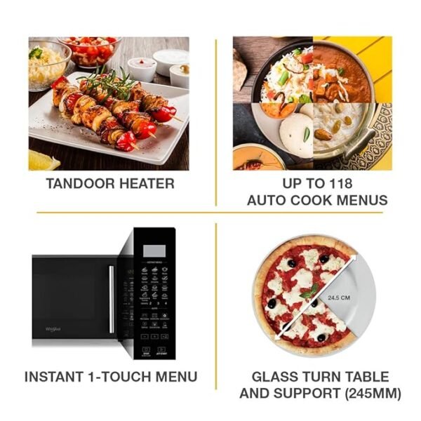 Whirlpool 20 L Convection Microwave Oven (MAGICOOK PRO 22CE BLACK, WHL7JBlack) - Image 6
