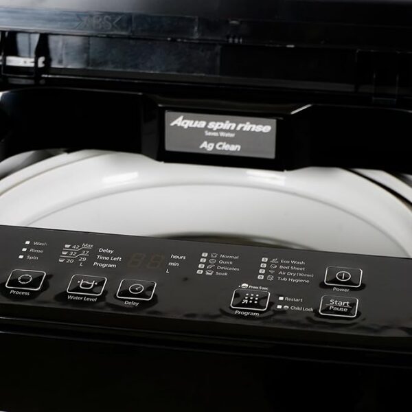 Panasonic 7.5 Kg 5 Star Fully-Automatic Top Load Washing Machine (2024 Model, NA-F75LR1MRB, Middle Free Silver, 8 Wash Program, Antibacterial Water Inlet) - Image 3